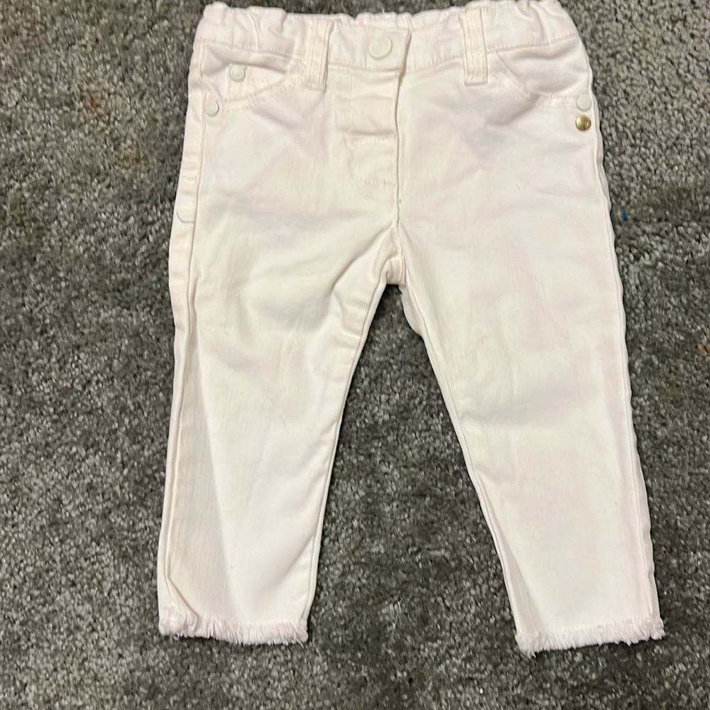 Girls 12 months white pants